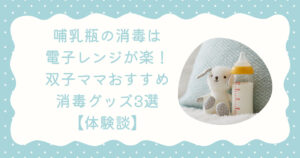哺乳瓶の消毒グッズ記事のアイキャッチ画像