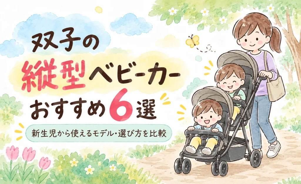双子の縦型ベビーカーおすすめ6選|新生児から使えるモデルと選び方を比較